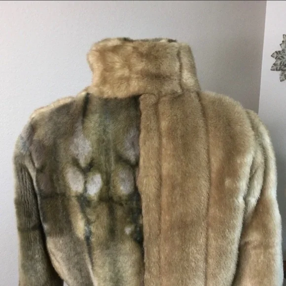 Sandro Nounours Faux Patchwork Fur Coat - Picture 11 of 16